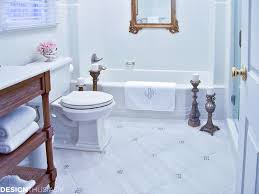 You can decide to focus on the delicate areas that encounter water like the floor, and shower areas. Bathroom Ideas On A Budget Creamy White Painted Tile