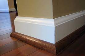 Shoe molding adds a decorative touch while covering any gaps that might lie between the bottom of baseboard and the floor. Painting Vs Staining Quarter Round Shoe Molding Trim Moldings And Trim Baseboard Trim Baseboard Styles