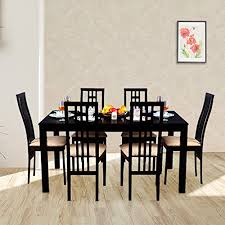Clean lines smooth edges and the ideal blend of comfort style and function makes the mix. Hometown Ronald Solid Wood Six Seater Dining Set In Cappuccino Colour Buy Online In Bosnia And Herzegovina At Desertcart 103295115