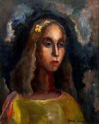 Grace Allison Barron oil Portrait of a Young Woman