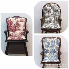 Related images for toile round chair cushions. High Chair Cushion For Vintage Wooden High Chairs French Etsy Wooden High Chairs Chair Diy Chair Covers