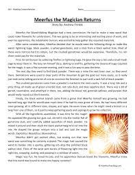 Live worksheets > english > english as a second language (esl) > reading comprehension. Meerfus The Magician Returns Reading Comprehension Worksheet Have Fun Teaching