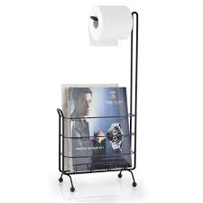 Keep your bathroom organized while looking use the shelves of the. Black Toilet Paper Standing Roll Paper Holder With Magazine Rack Buy Toilet Paper Stand Toilet Paper Holder Toilet Paper Standing Product On Alibaba Com