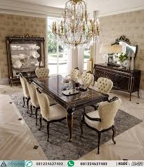 Kursi meja makan panjang model meja rapat. Set Meja Makan Ricasoli 8 Kursi Mewah Arts Indo Furniture Jepara Arts Indo Furniture Jepara