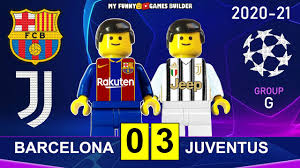 Umtiti, piqué, mathieu (1′ st andré gomes); Barcelona Vs Juventus 0 3 Champions League 20 21 Goals Highlights Juve Barcellona Lego Football Youtube