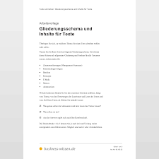 1 und 2 satz 1 des naturschutzgesetzes v. Gliederungsschema Und Inhalte Fur Texte Vorlage Business Wissen De