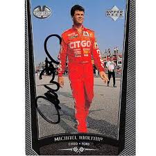 Hang it in your garage or mancave. Michael Waltrip Autographed Trading Cards Signed Michael Waltrip Inscripted Trading Cards