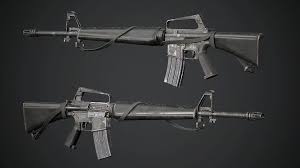 M16a1 3d Model 3d Model Military Guns Guns