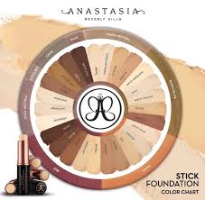 Anastasia Beverly Hills Stick Foundation Color Chart Abh