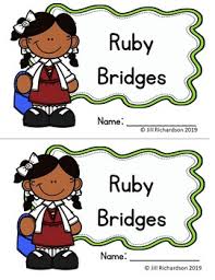 A simple act of courage unit. Ruby Bridges Reader Black History Month Kindergarten 1st 2nd Grade Esl