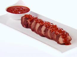 Cocoa Rubbed Pork Tenderloin With Chocolate Tomato Sauce Recipe Food Network Recipes Tenderloin Recipes Pork Tenderloin
