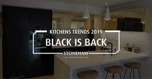 First off, it's all about a honed or leathered finish for the stone (basically matte). Kitchen Trends 2019 Black Is Back Stoneham Kitchens