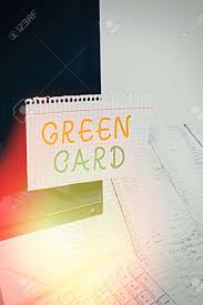 True, there are still words that you don't know. Conceptual Hand Writing Showing Green Card Concept Meaning Permit Stock Photo Picture And Royalty Free Image Image 143128590