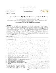 Browse 10 acronyms and abbreviations related to ipqc. Pdf An Updated Review On Ipqc Tests For Sterile And Non Sterile Products