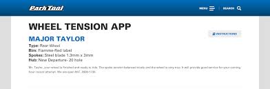Wheel Tension App Instructions Park Tool