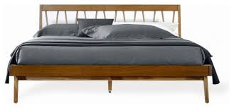 Sleep, that restful time that every body needs, is best with durable beds and quality mattresses: Harmonia Living Fifties Platform Bed California King Danish Honey Midcentury Platform Beds By Harmonia Living