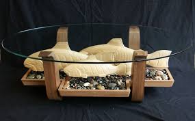 Coffee Table Salmon Sculpture And Glass Canadian Indian Art Inc Upcycle Coffee Native American Artwork Coffee Table
