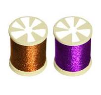 8PC Metallic Glitter Sewing Threads Gold Silver Green Pink Purple L/Blue  Violet