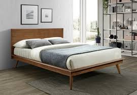 Customize your solid wood bed. Hm2070br 1 Ebern Designs Greiner Brown Finish Wood Queen Size Platform Bed Frame