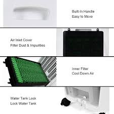 Unlike a traditional fan or air conditioner, an evaporative cooler offers better cooling with a higher wind volume, lower temperature and the ability to perform other functions too. Costway Evaporative Portable Air Conditioner Cooler Fan Humidify