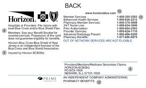The path to healthy starts here. My Member Id Card Horizon Blue Cross Blue Shield Of New Jersey