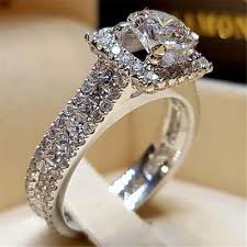 Diamond and gem studded engagement ring from our collection is something unique that you will ever see elsewhere. Dazzling Brand Jewelry Women Jewelry White Rhinestone Bride Engagement Wedding Ring Set Buy At A Low Prices On Joom E Commerce Platform
