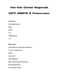 Terimalah lagu ini dari orang biasa tapi cintaku padamu luar biasa aku tak punya bunga aku tak punya harta yang kupunya hanyalah hati yang setia tulus padamu. Yel Yel Pdf