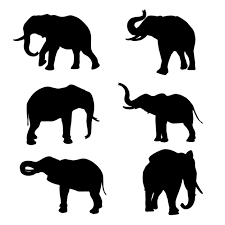 Download Free Elephant Silhouette Collection Svg Dxf Eps Png Cutting Board Vectors Photos And Psd Files Free Download