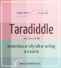Taradiddle Words Uncommon Words Unusual Words