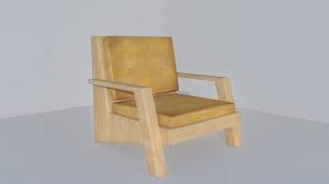 Study Chair Royalty Free 3d Model Preview No 1 Study Chair Chair Home Decor