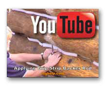 The chinking is flexible so as logs move and settle what is daubing? Chinking For Log Homes Chinking For Log Cabin By Schroeder Log Home Supply Inc