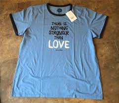 Life Is Good Ladies Ringer T Shirt Size Xl New With Tags Stronger Than Love Lifeisgood Tshirt Shirts Shirt Size Love T Shirt