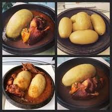 Le Kokoriko On Instagram Foutou Banane Sauce Aubergine Poule Et Poisson Fume Foutou Banane Recettes De Cuisine Poisson Fume