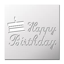 Pochoir Happy Birthday Pochoir Bon Anniversaire Pochoir Noel