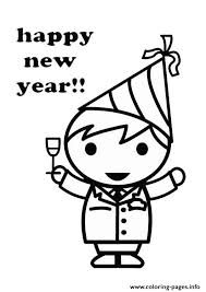 Kids celebrating chinese new year. For Kids New Year Celebrate8799 Coloring Pages Printable