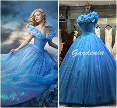 Fantasy Assignment Cinderella Dresses Quinceanera Dresses Blue Fancy Gowns