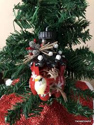 Bird Christmas Tree Ornaments Recycled Plastic Soda Bottle Birdhouse Christmas Tree Ornament Holiday Bird Decoration Red Black Holiday Birds Christmas Tree Ornaments Christmas Decorations