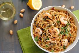 lemon caper pasta with shrimp fo
