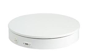Prime Spin Professional 360 Degree Electric Rotating Turntable For Photography 12 Diameter 175 Lb Rotating Cake Stand Cake Display Wedding Reception Tables