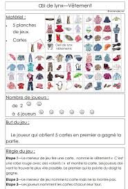 œil De Lynx Les Vetements Jeux De Vocabulaire Psychomotricite Langage Oral