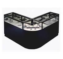 wholesale jewelry display cases l shape black For Sale ...
