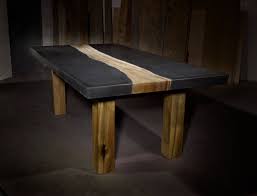 Concrete Table With Wood Inlay Concrete Table Wood Inlay Concrete Furniture