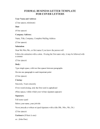 Formal Letter Format Templates Examples How To Write Guide Template Part
