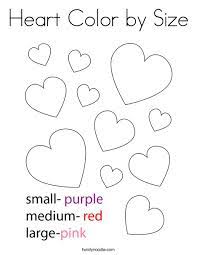 For example, the code below changes the text color to purple heart. Heart Color By Size Coloring Page Twisty Noodle