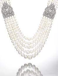 Important And Very Fine Natural Pearl And Diamond Necklace Cartier 1930s Lot Pearl Necklace Designs Pearl And Diamond Necklace Natural Pearls