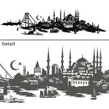 Weitere ideen zu unterarm tattoo, krieger tattoo vorlagen, türkei flagge. Wandtattoo Skyline Istanbul Turkei Turkiye Wandsticker Deko Turkisch Stadt Istanbul Istanbul Turkei Skyline