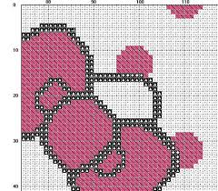 Hello Kitty Cross Stitch Modern Pattern Hello Kitty Punto De Cruz Moderno Descarga Inmediata Pdf 53