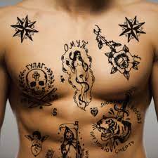 However, gang members also make use of nonverbal methods of exchanging thoughts. Russian Prison Mafia Temporary Tattoo Sticker Set Of 2 Mafia Prison Russian Set Stic Chest Tattoos For Women Prison Tattoos Tattoos For Guys