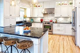 Kitchen cabinets are an efficient storage area and can make it easier for you to be in the combination of gray countertop and white cabinet has become quite modern and popular lately for kitchen color scheme. 7 Attractive Kitchens With Light Wood Floors Art Of The Home