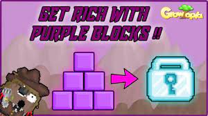 Growtopia Get Rich With Purple Blocks Very Easy Youtube